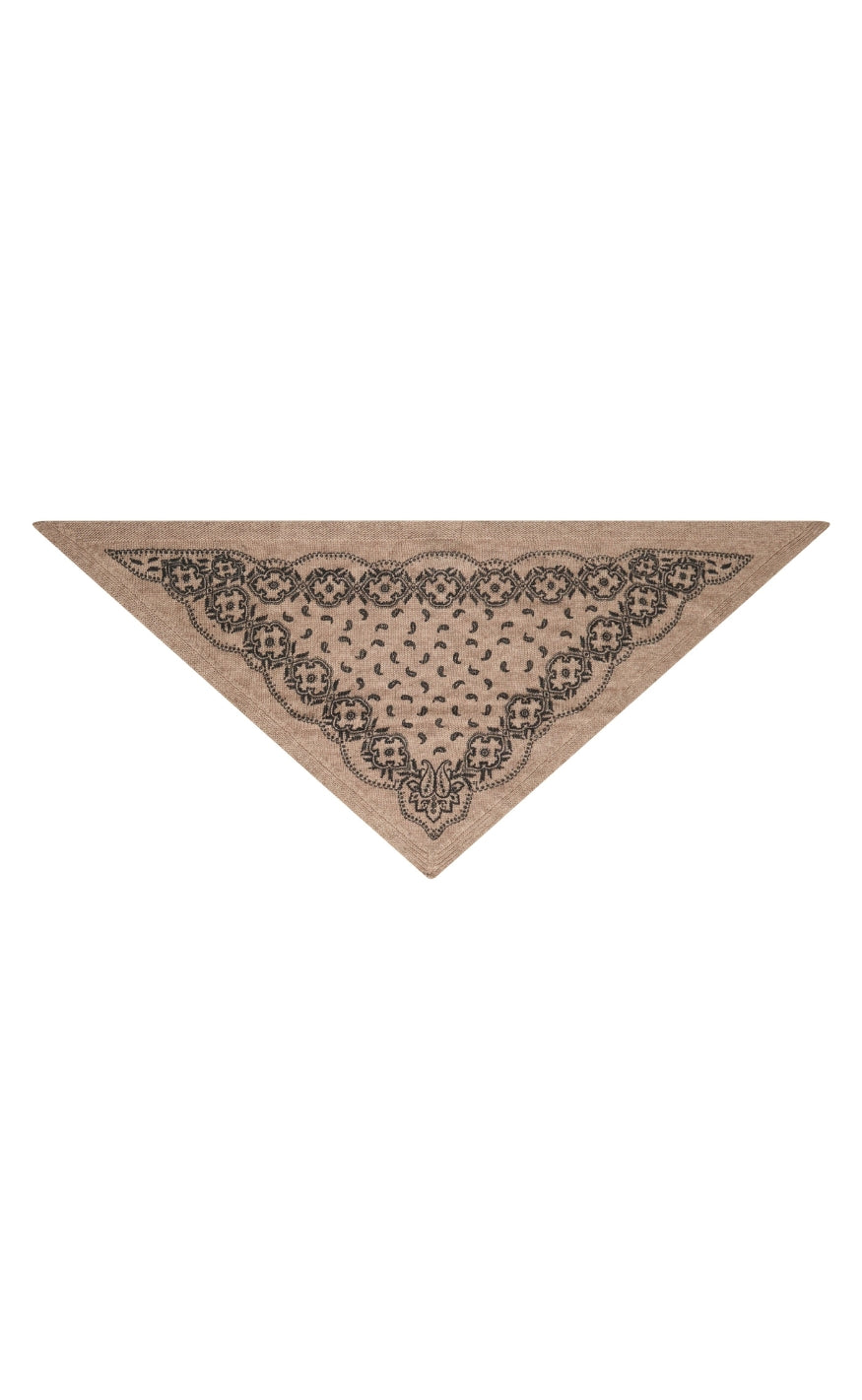 Neo Noir Skjerf - Ariya Paisley - Beige Melange