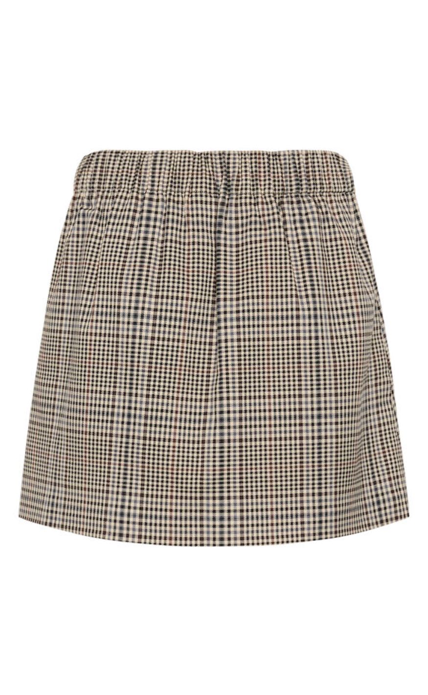 Culture Skjørt - Birsen - Black Check