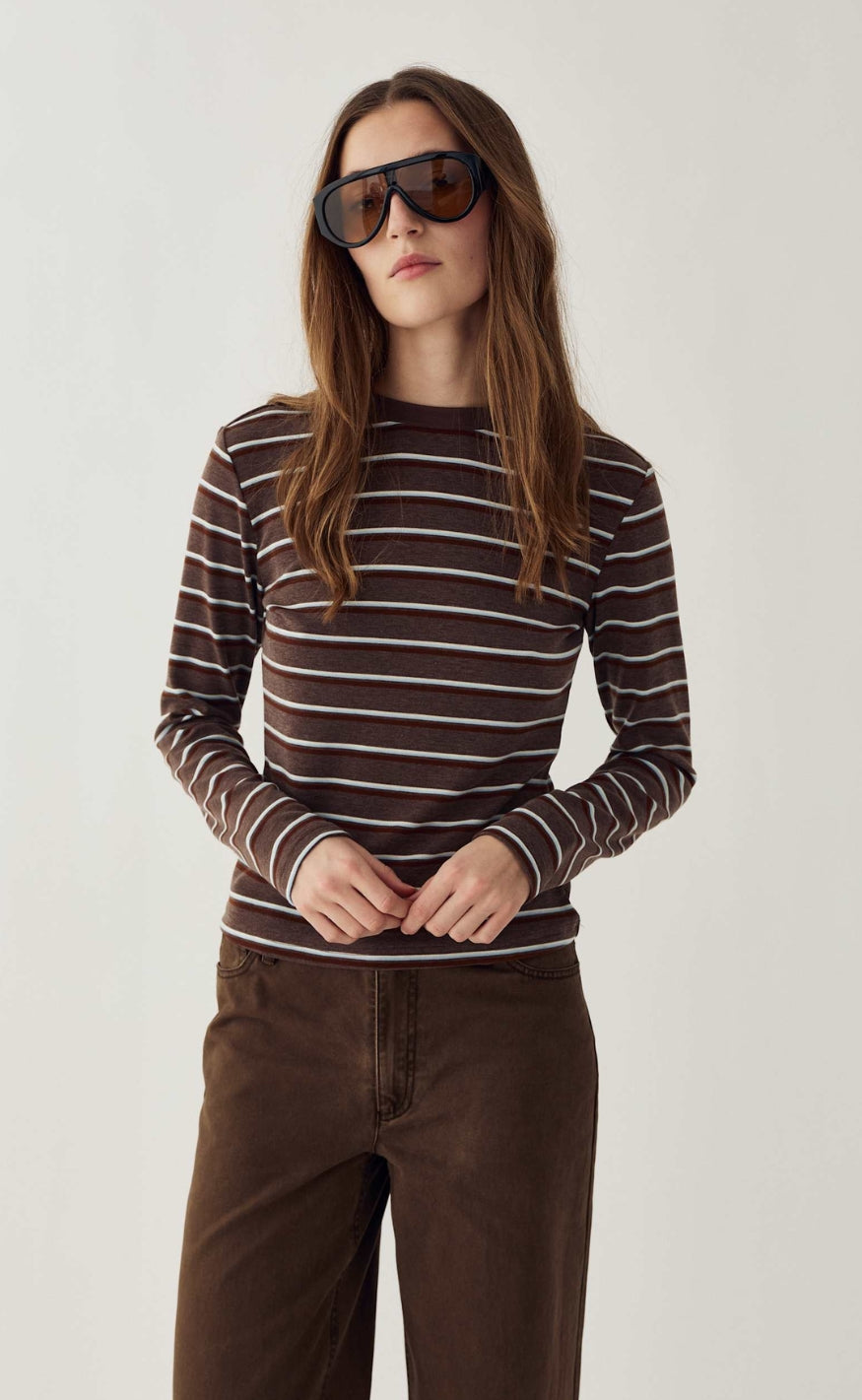Noella Bluse - Lidie - Dalma Blue Stripe