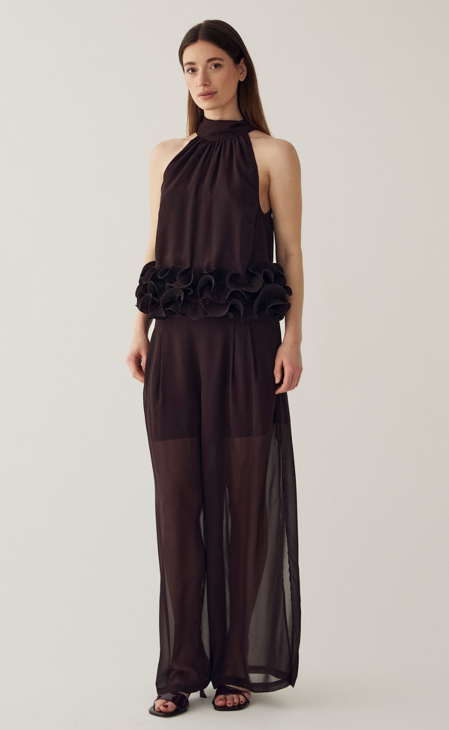 Noella Bluse - Marjolaine - Chocolate