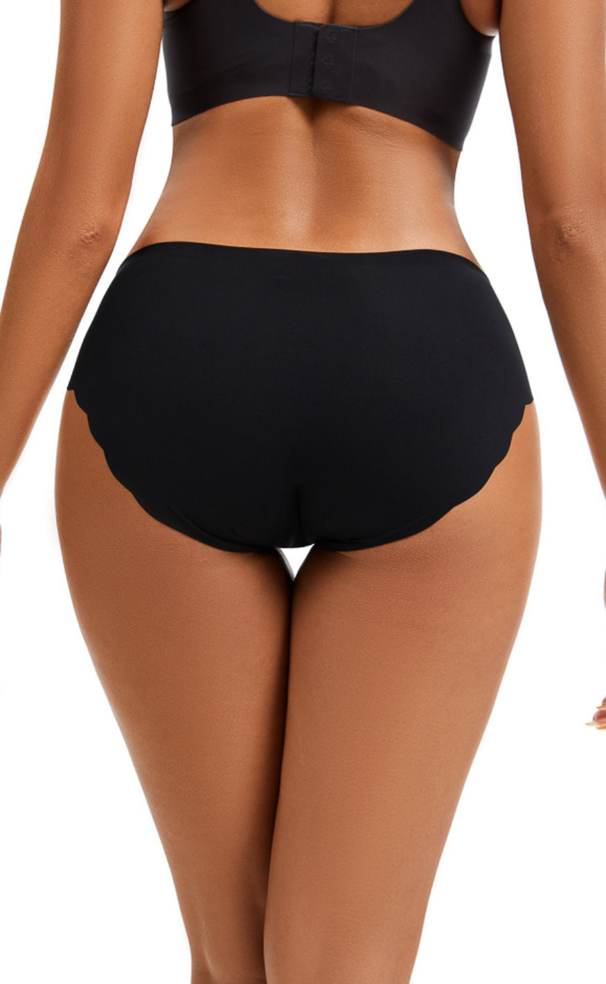 FemiFemme Truse - Invisible Soft Sømløs Tai - Black