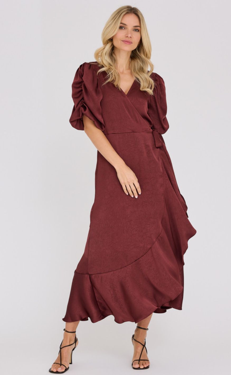 A-View Kjole - Sinda - Deep Burgundy