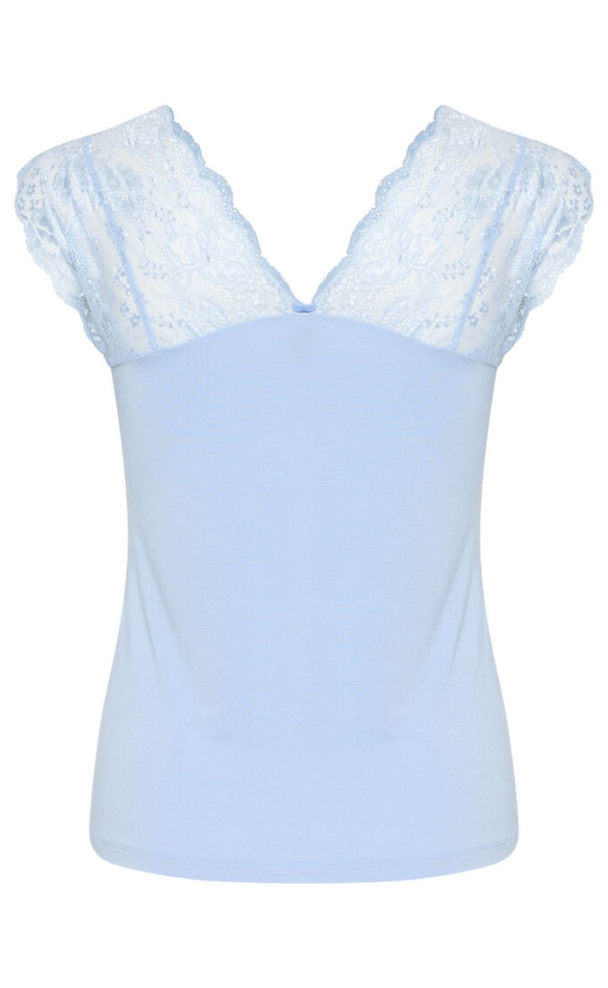 Culture Topp - Poppy Lace - Cashmere Blue