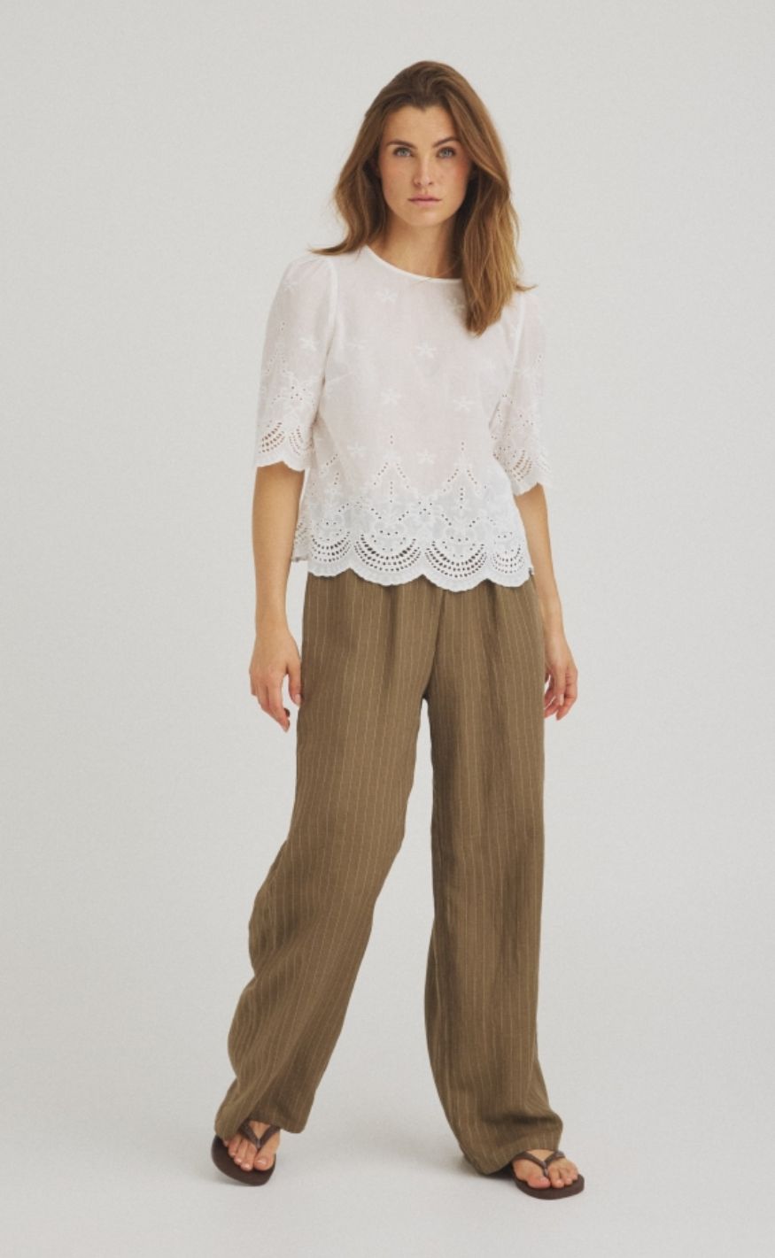 Luxzuz Bukser - Vanda - Army Green 6330