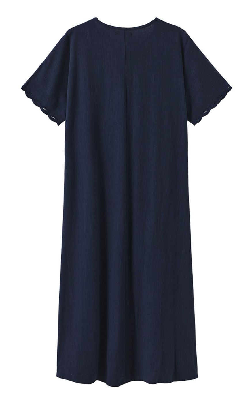 Luxzuz Kjole - Vanessa - Dark Blue 5077