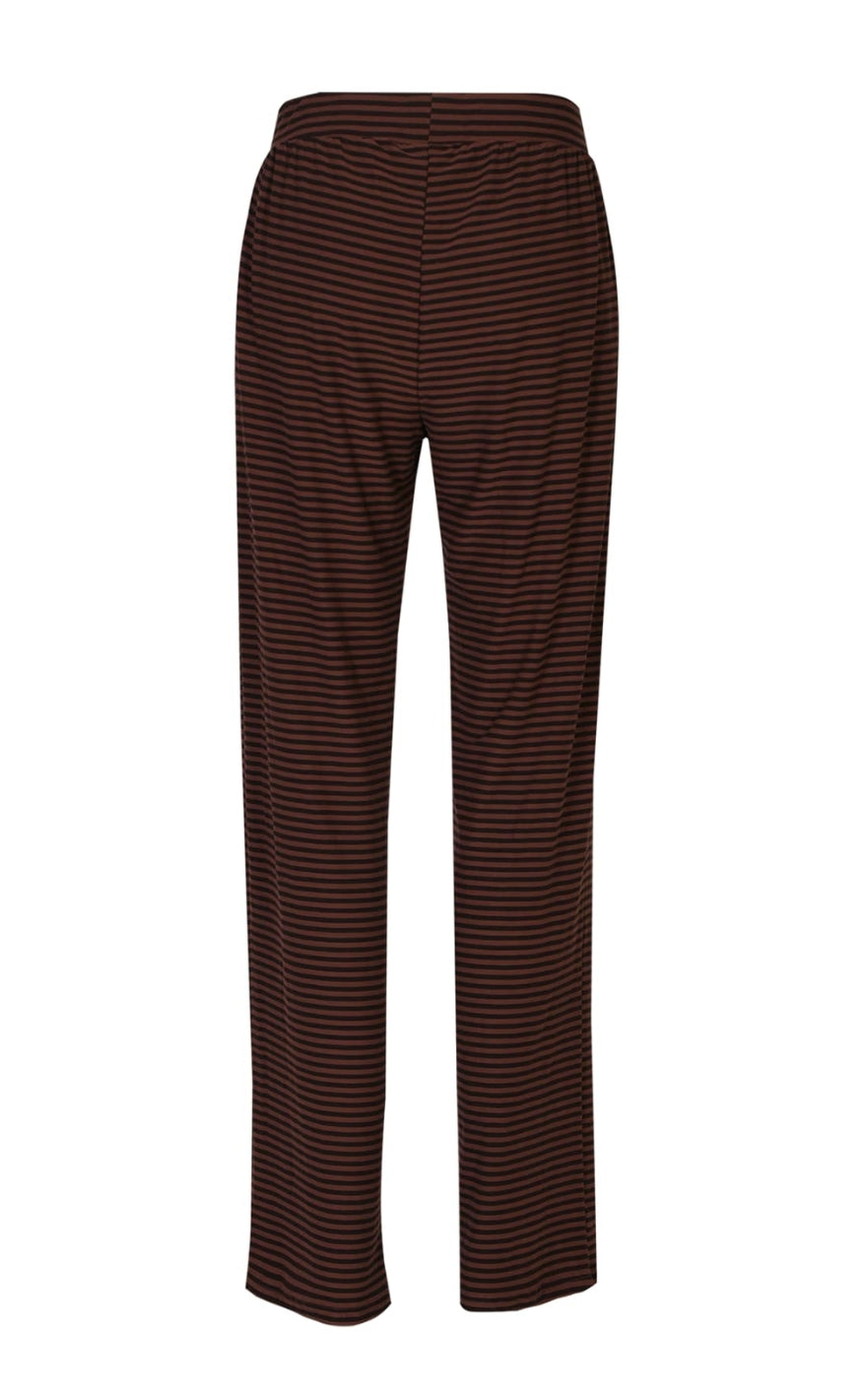 Liberte Bukser - Alma Wide - Espresso Stripe