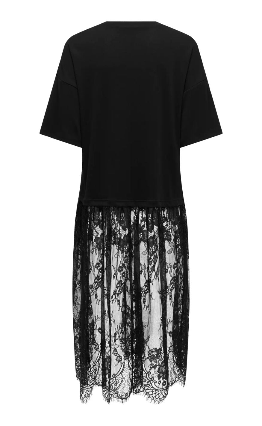 ONLY Kjole - Tahlia Lace - Black
