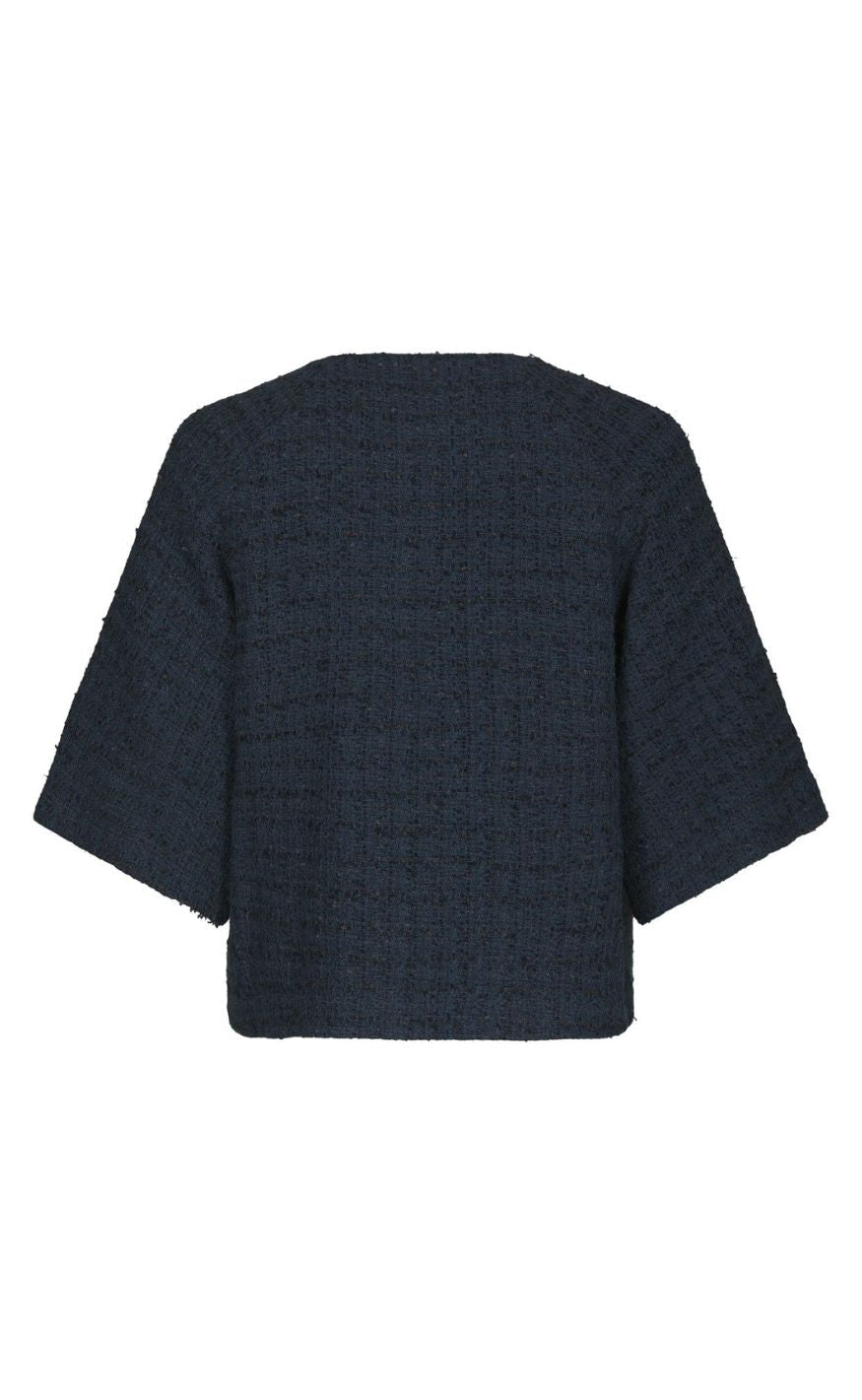Neo Noir Jakke - Rosella Boucle Mini - Navy