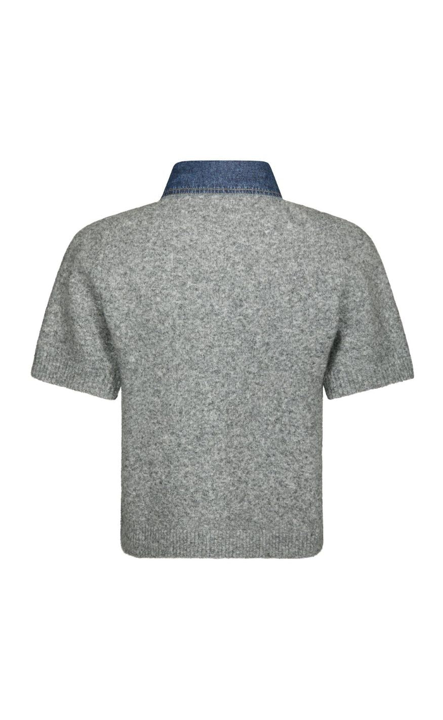 Neo Noir Cardigan - Amoria - Grey Melange