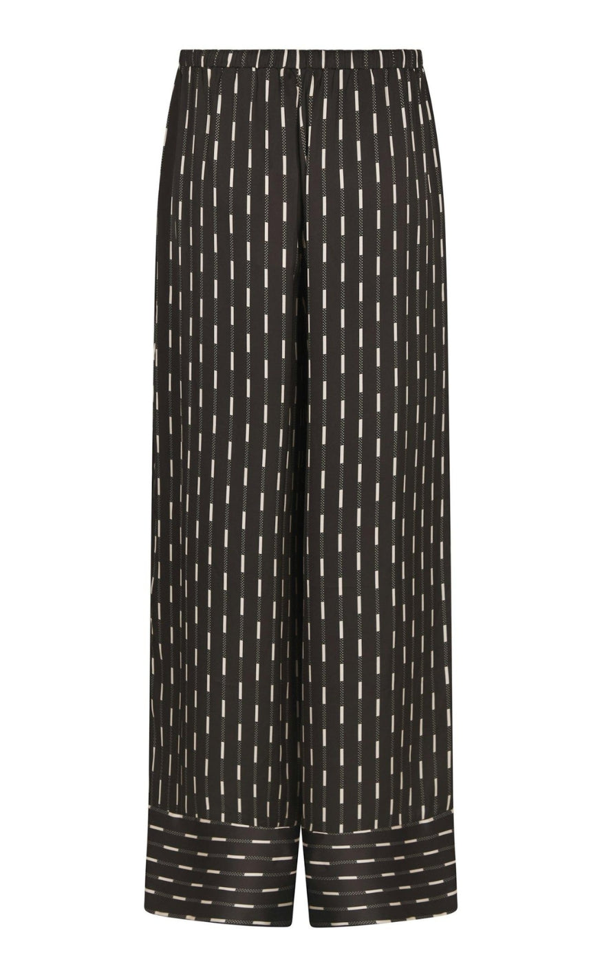 Neo Noir Bukser - Sora Print - Dark Brown
