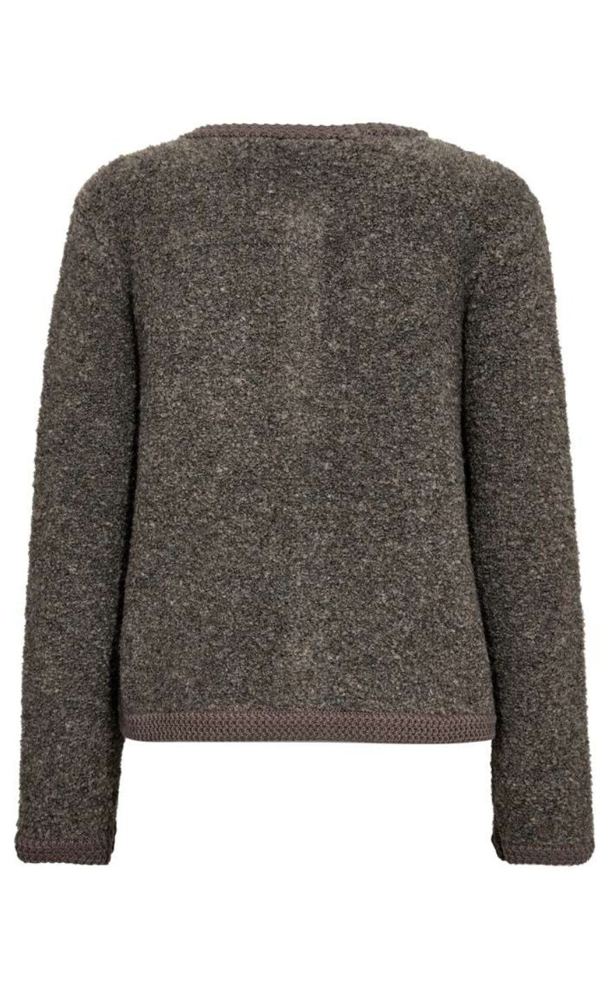 Freequent Cardigan - Grschrista - Morel Melange