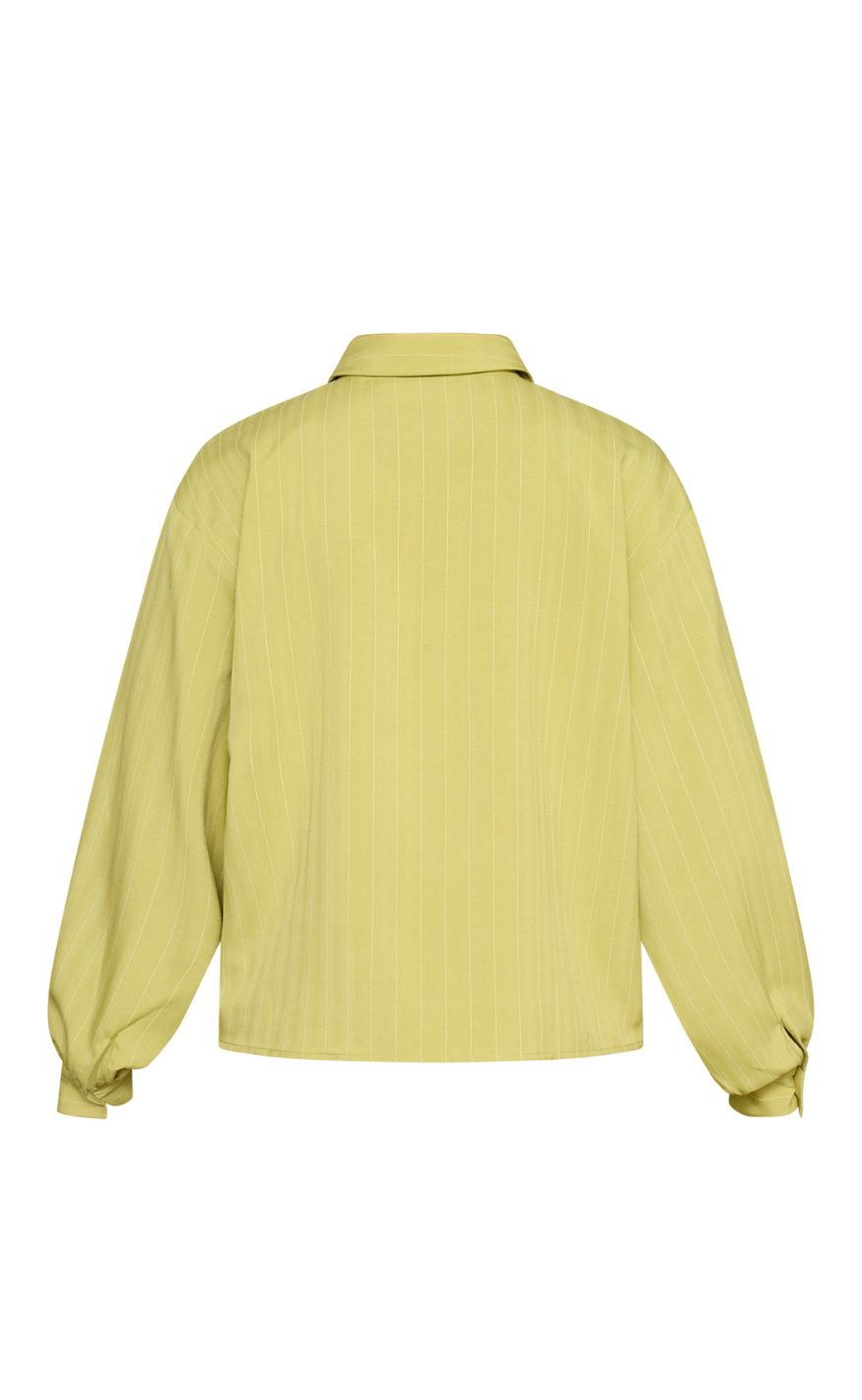 Sisters Point Skjorte - VERINA-SH3 - Lime Pinstripe