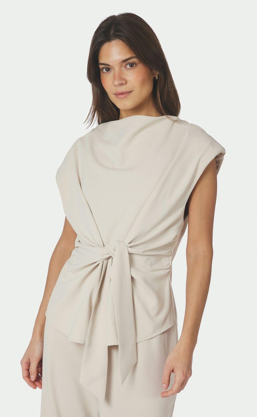 Neo Noir Topp - Katarim Crepe - Ivory