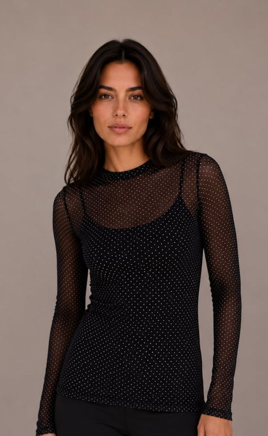 Black Colour Bluse - Jessie - Black