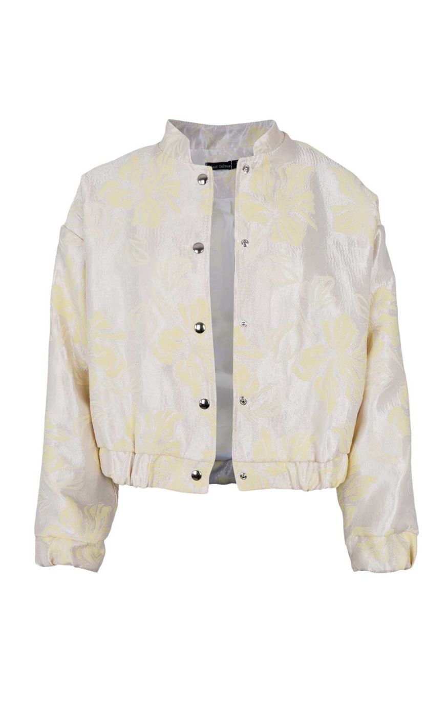 Black Colour Jakke - Jackline Bomber - Lt. Yellow