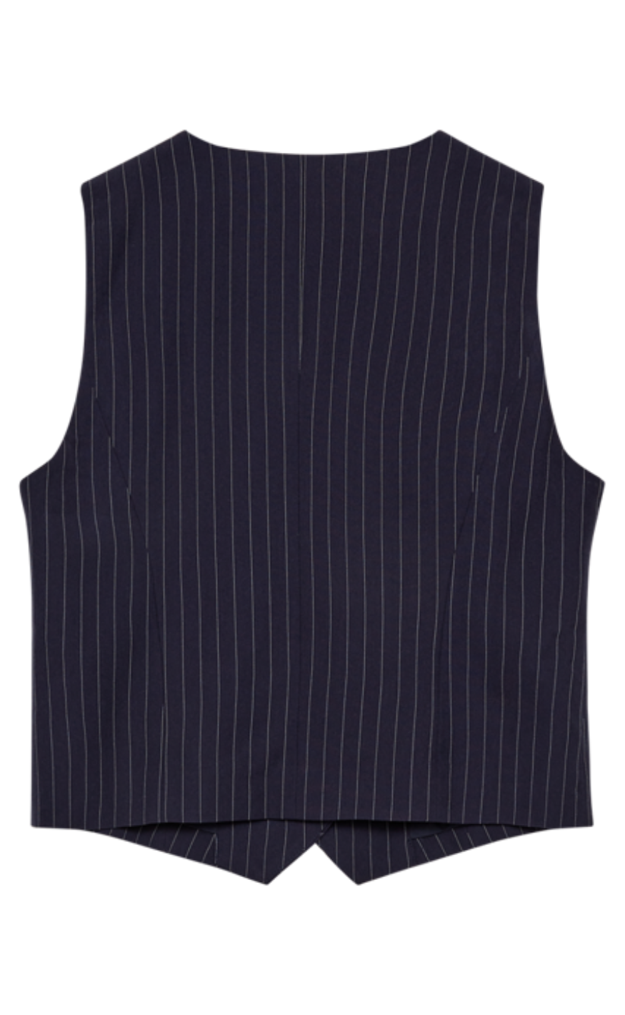 Freequent Vest - Mynte - Salute w. Star Off-white