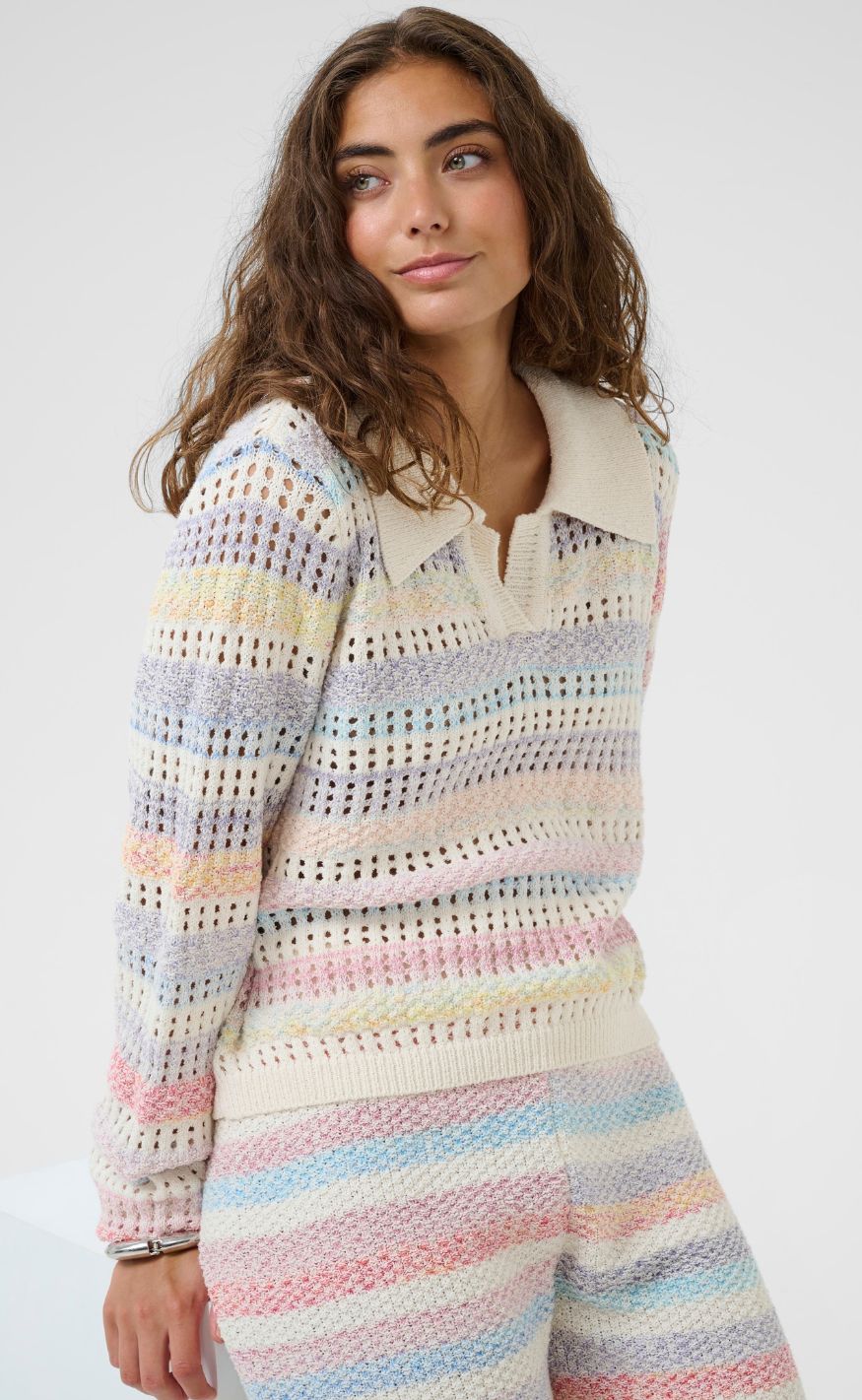 Culture Pullover - Juana Polo - Multi Stripe