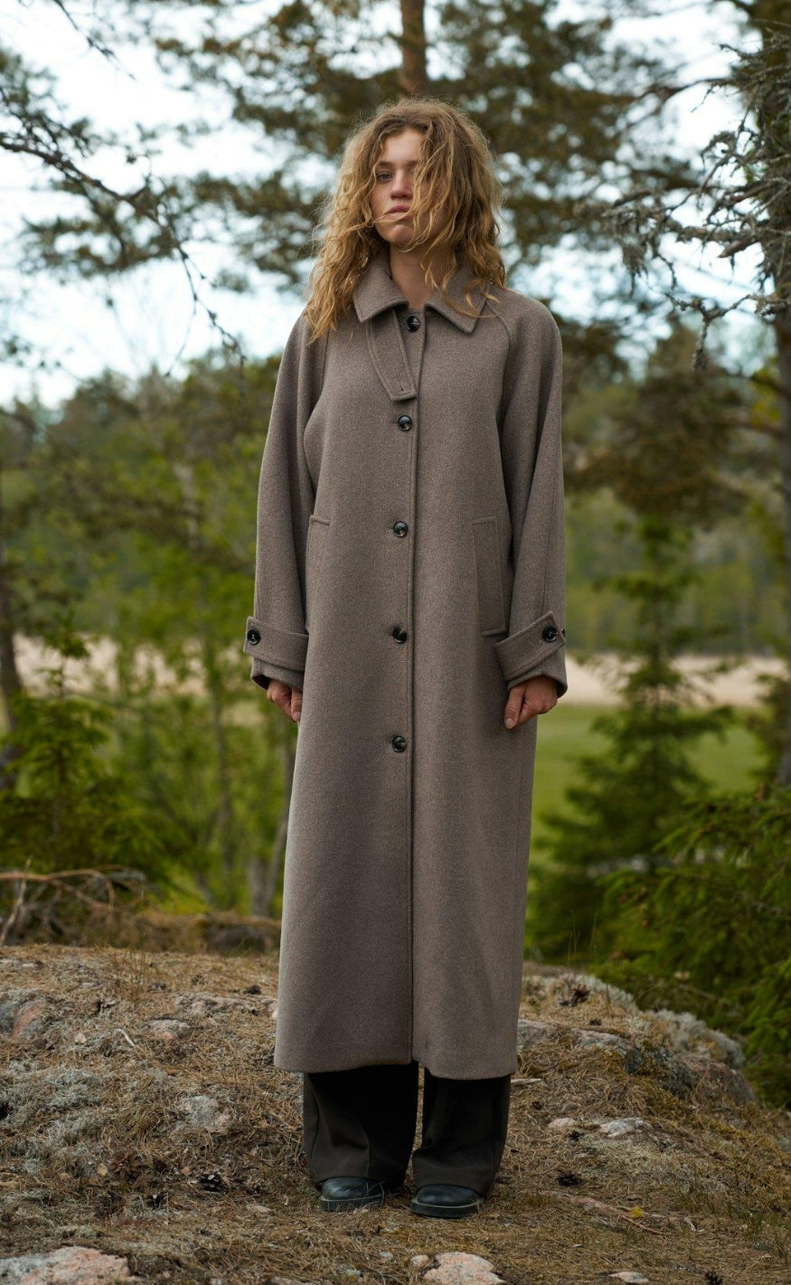 Neo Noir Jakke - Keaton Wool - Taupe