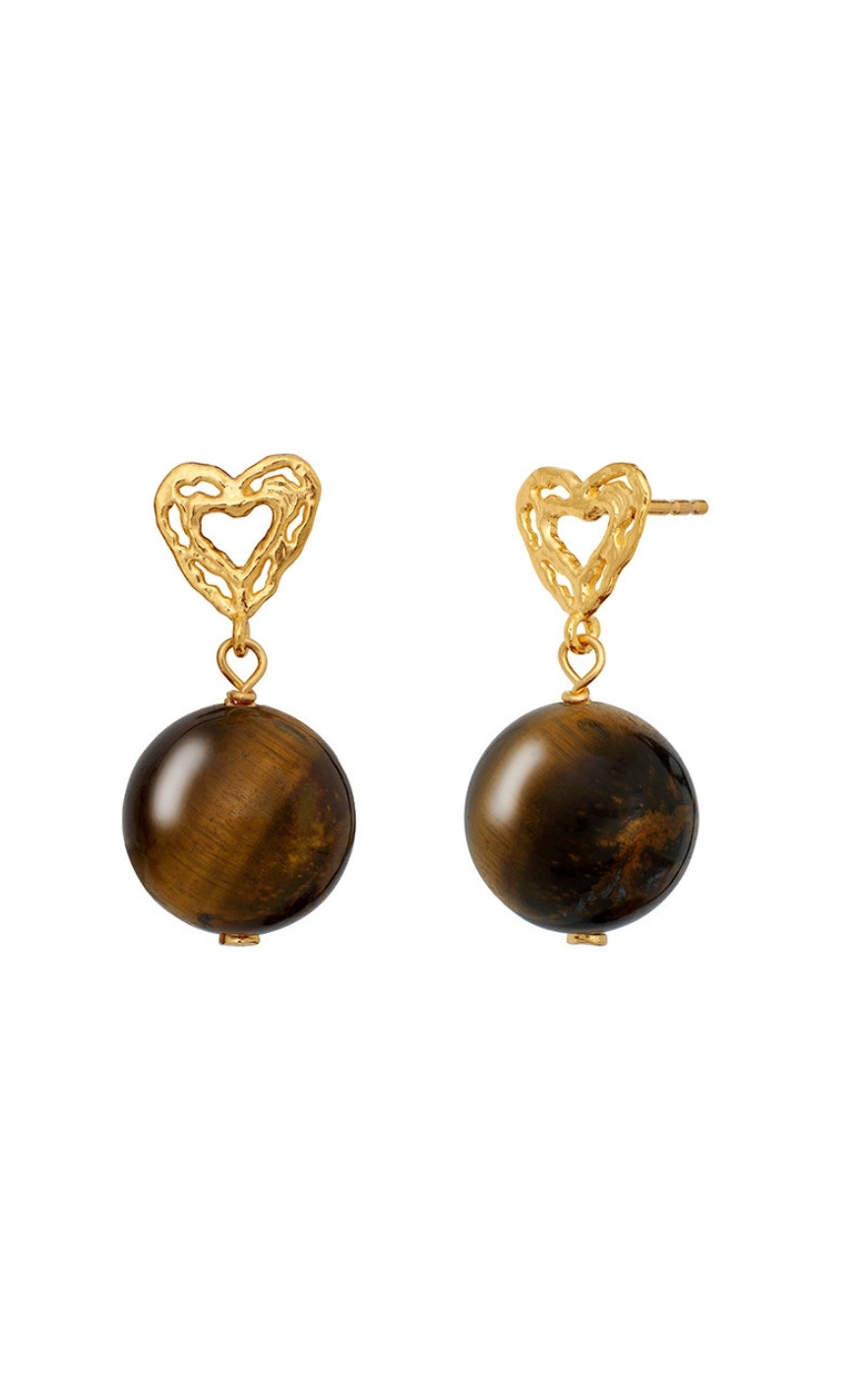 Maanesten Øreringer - Mattie - Gold Colour