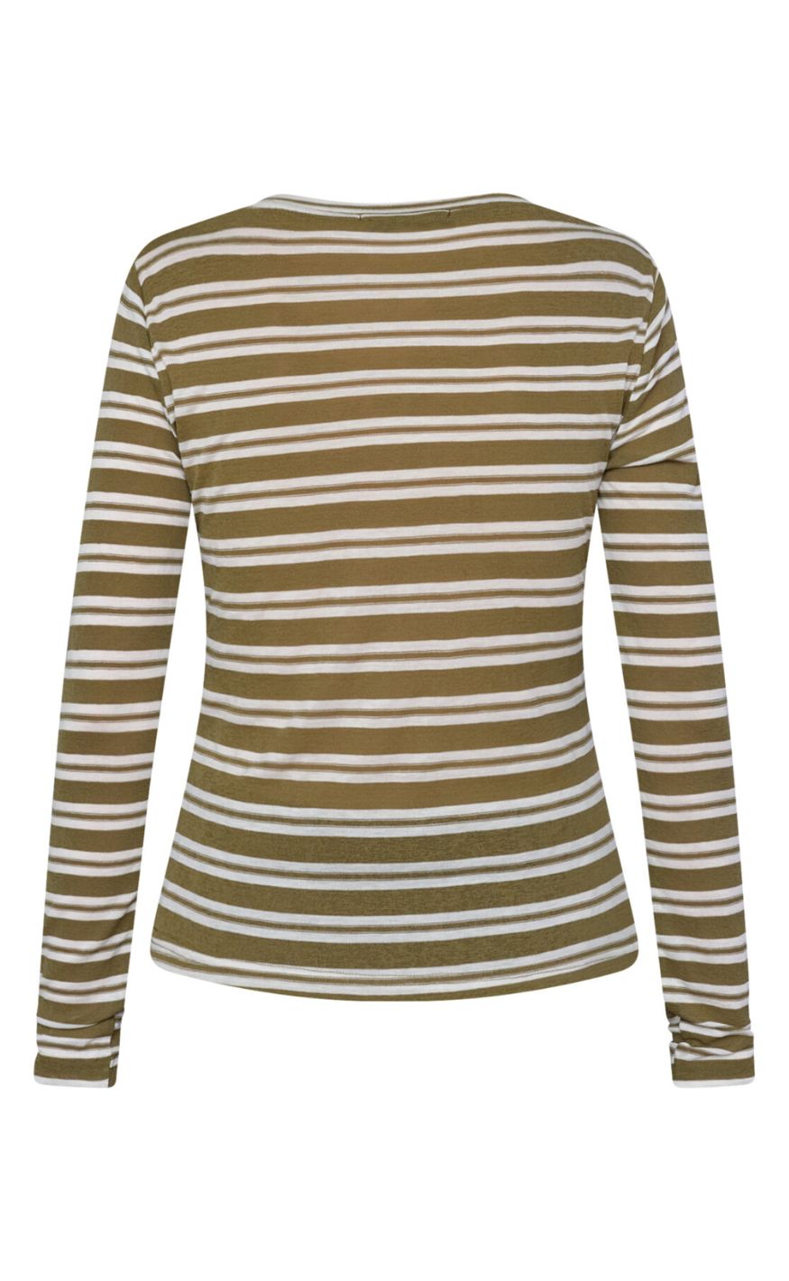 Love & Divine T-shirt - Love1625 - Olive Stripes
