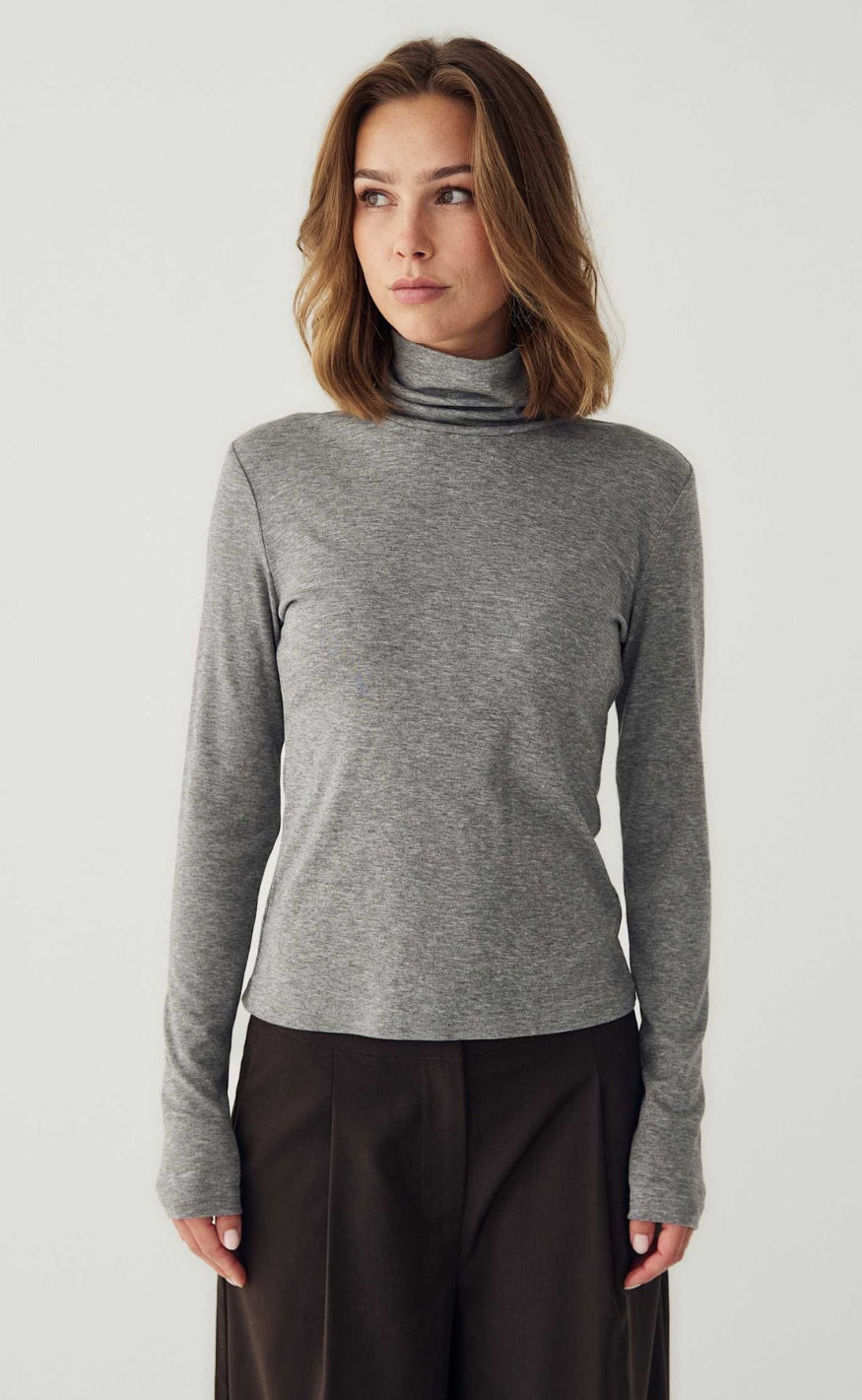 Noella Bluse - Maritza - Medium Grey Mel.
