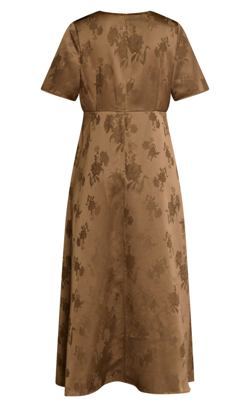 Love & Divine Kjole - Love1561-2 - Brown Flower