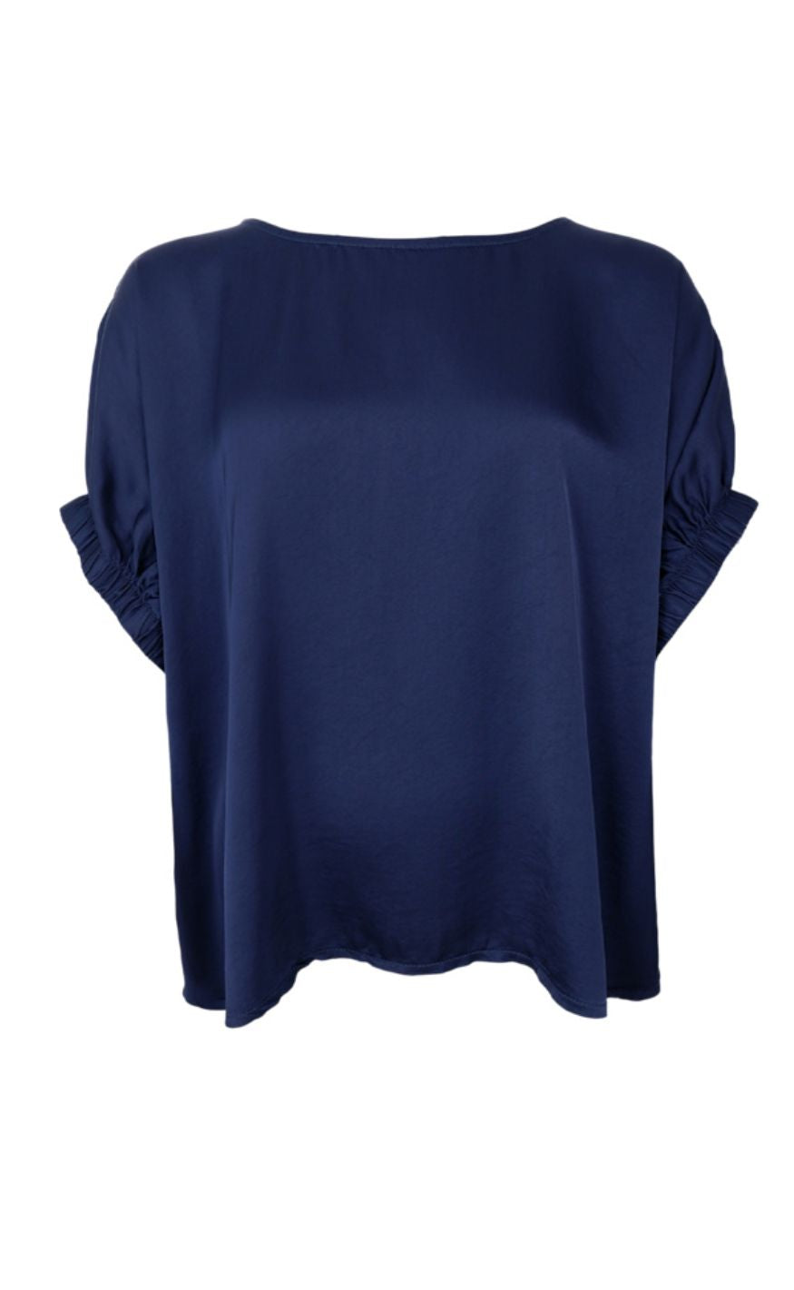 Black Colour Bluse - Mabel - Dark Blue