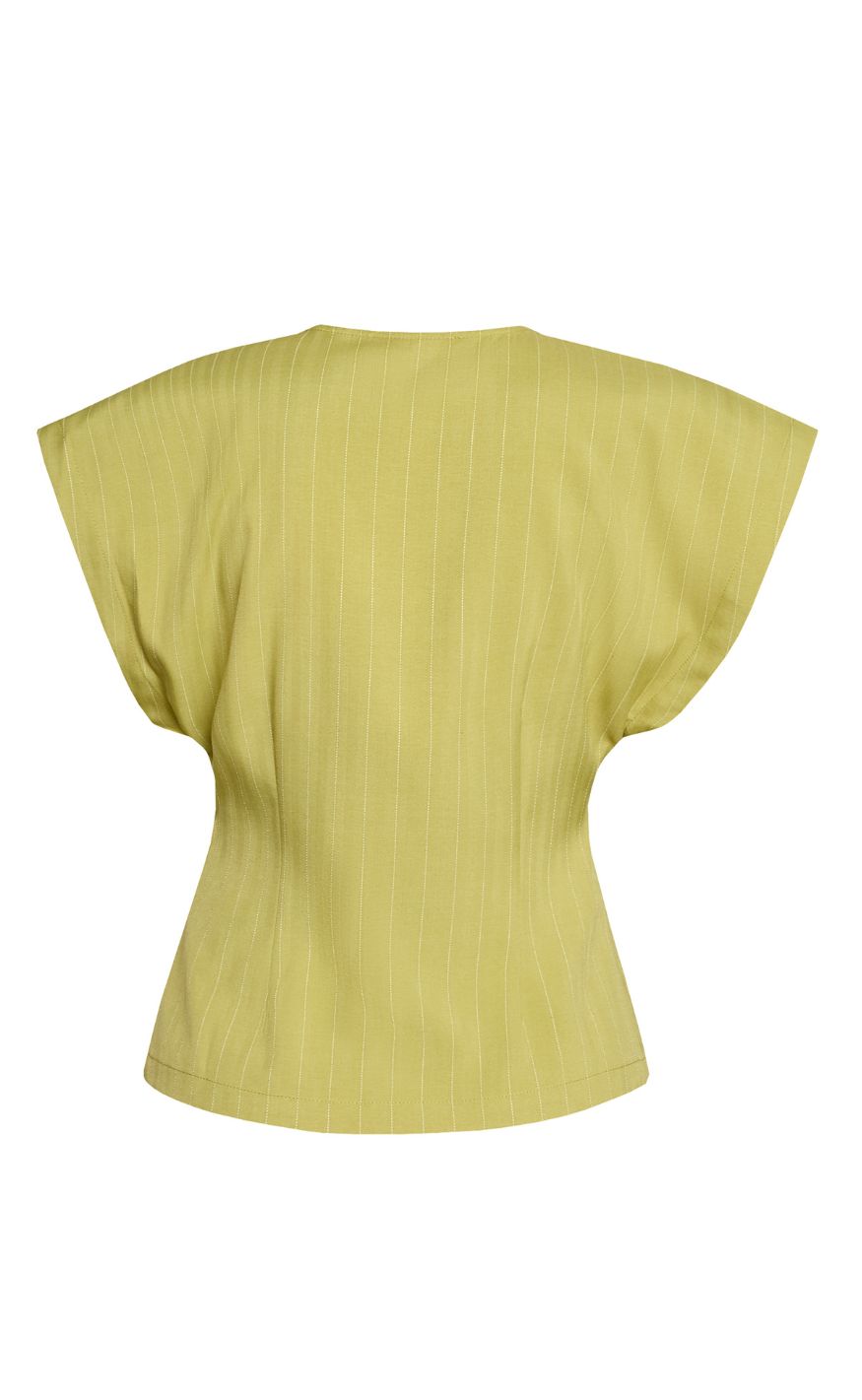 Sisters Point Vest - EVELA-VE2 - Lime Pinstripe