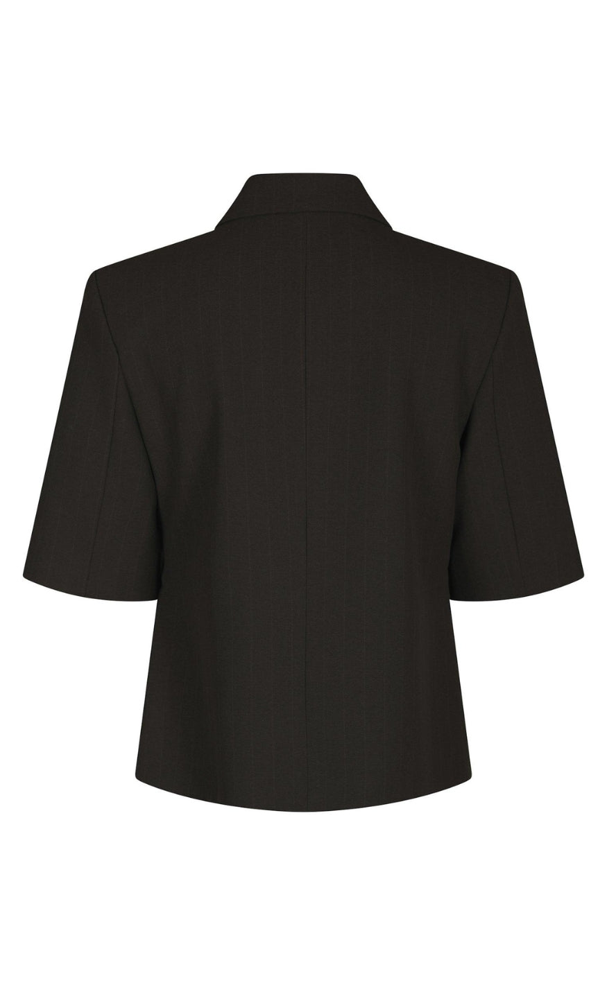Neo Noir Blazer - Bellea Pinstripe - Antracit