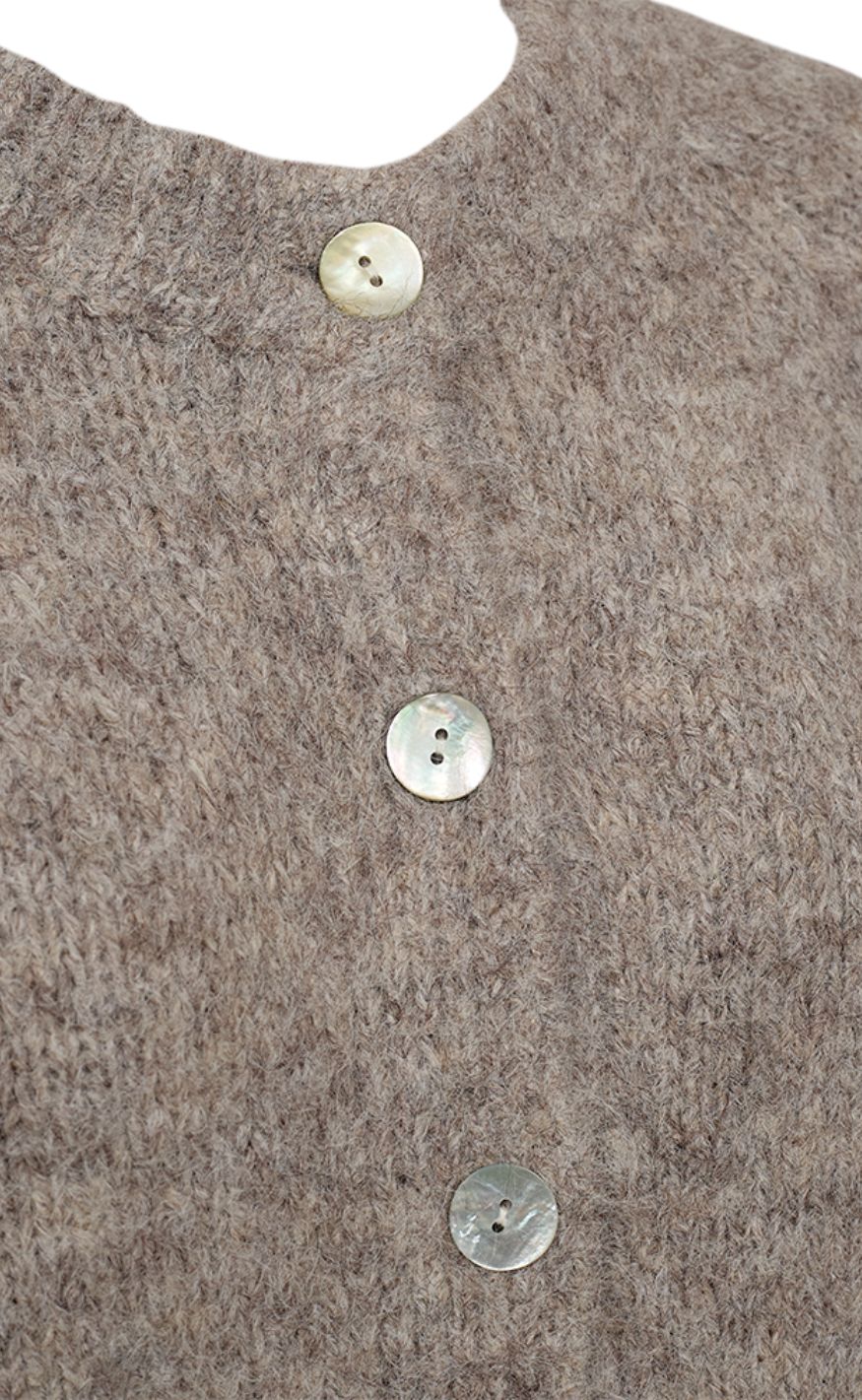 Freequent Cardigan - Grslulu - Desert Taupe Melange