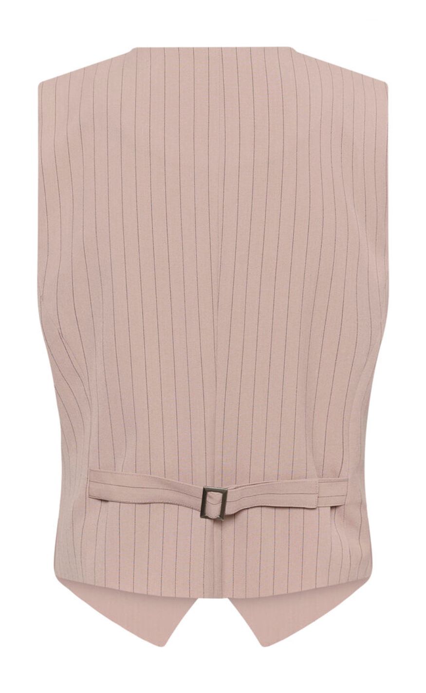 Culture Vest - Cecilie - Pale Mauve Pinstripe