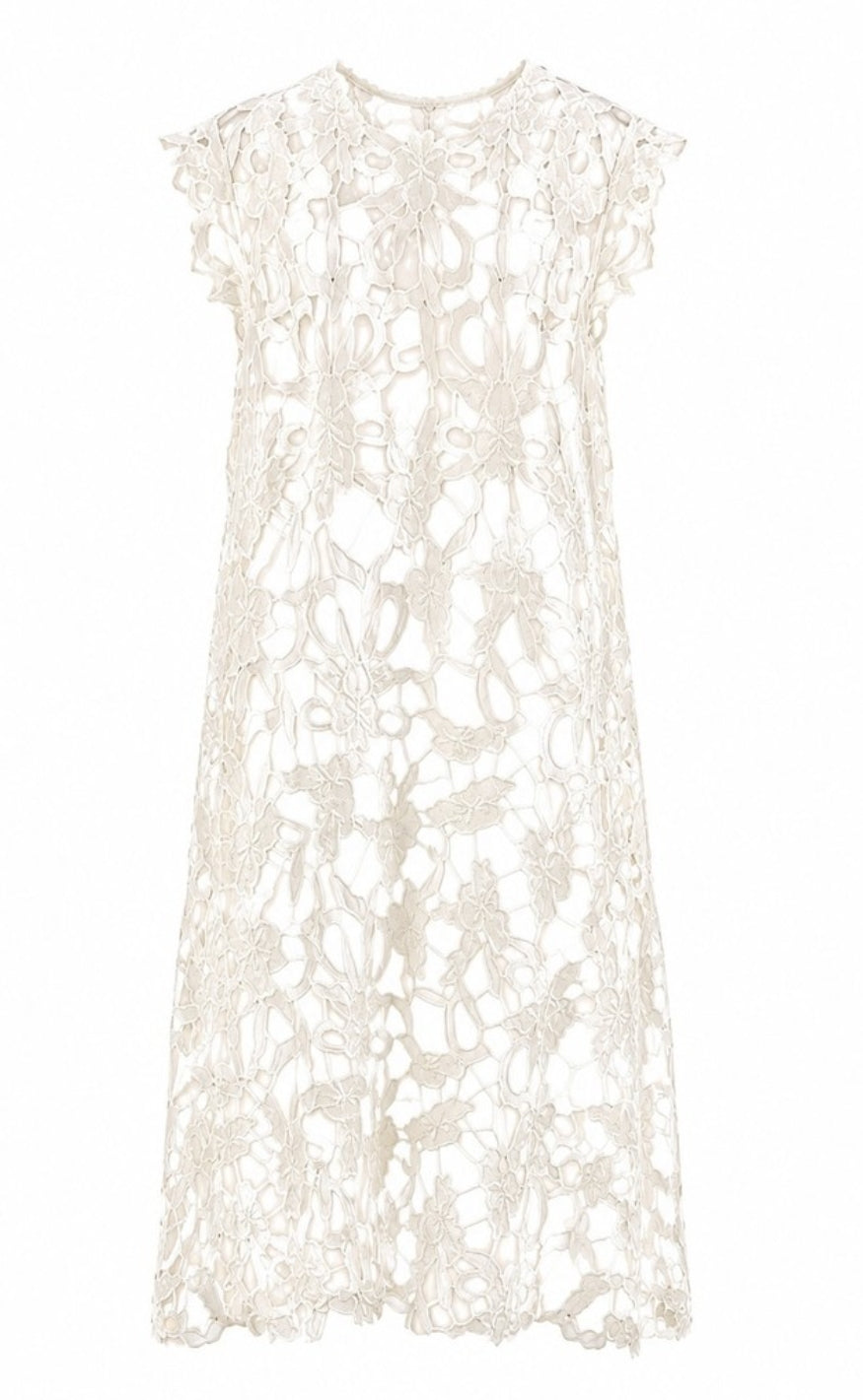 Tim & Simonsen Kjole - Bodil Lace - Ivory