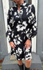 Say INA Copenhagen Kjole - Augusta - Black W. Flowers