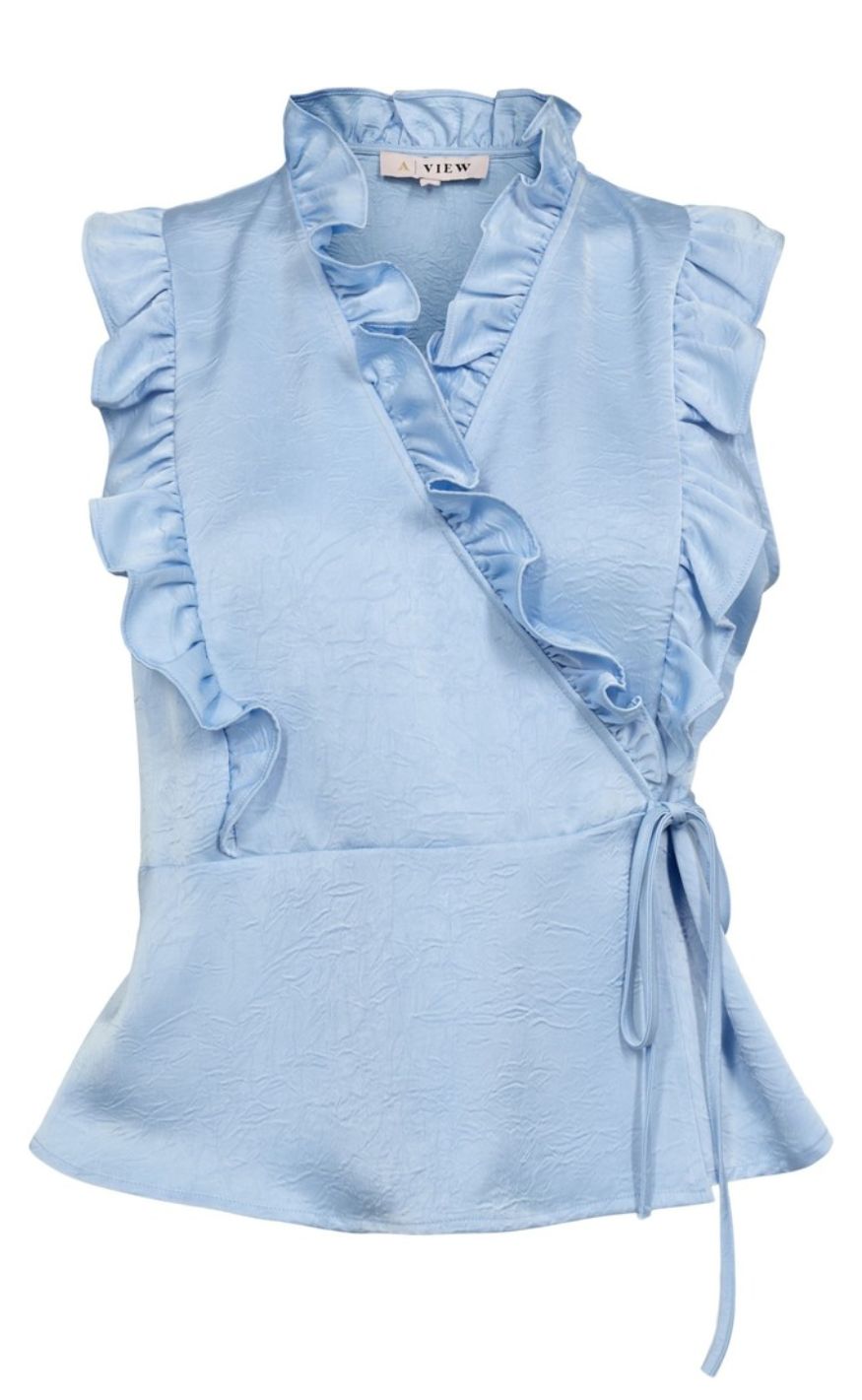 A-View Topp - Kady - 282 Light Blue