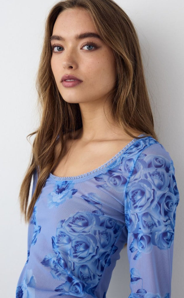 Noella Bluse - Kilea - Tobi Blue Print