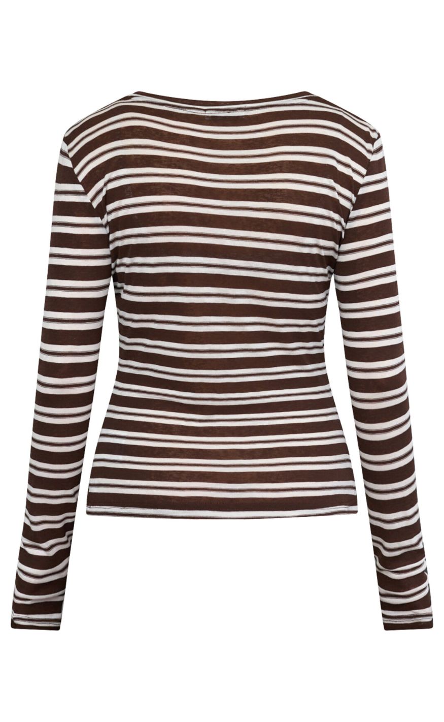 Love & Divine T-shirt - Love1625 - Brown Stripes