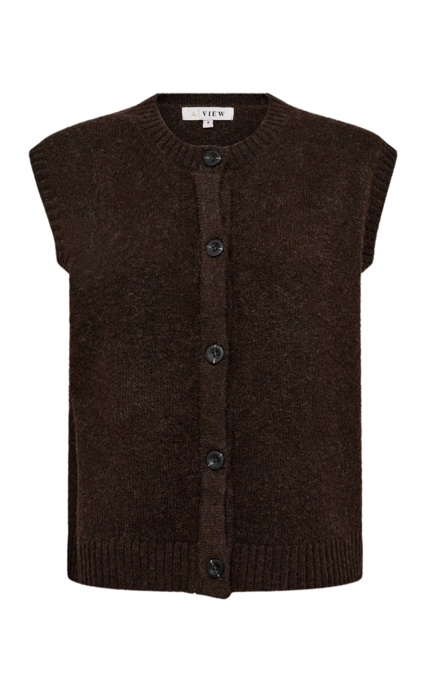 A-View Vest - Rena - Dark Brown