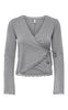 ONLY Cardigan - Kiss Wrap - Medium Grey Melange