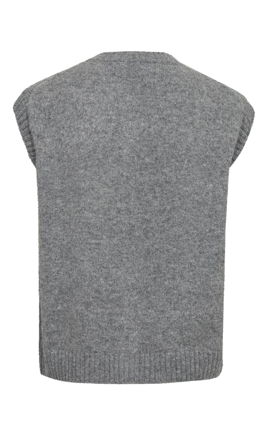 A-View Vest - Rena - Medium Grey Melange