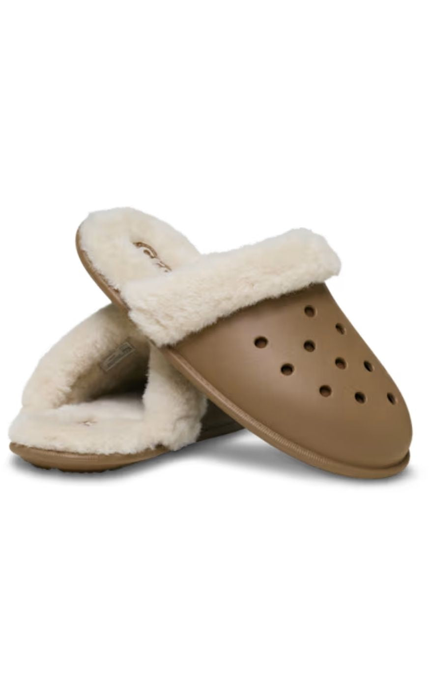 Crocs Træsko - Classic Fuzz Scuff - Sepia