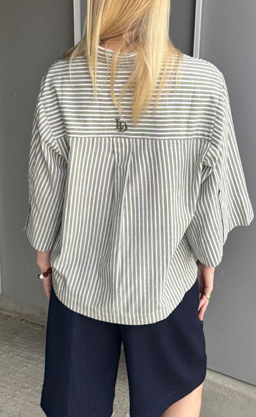 Love & Divine Skjorte - love1562-1 - Khaki Stripes