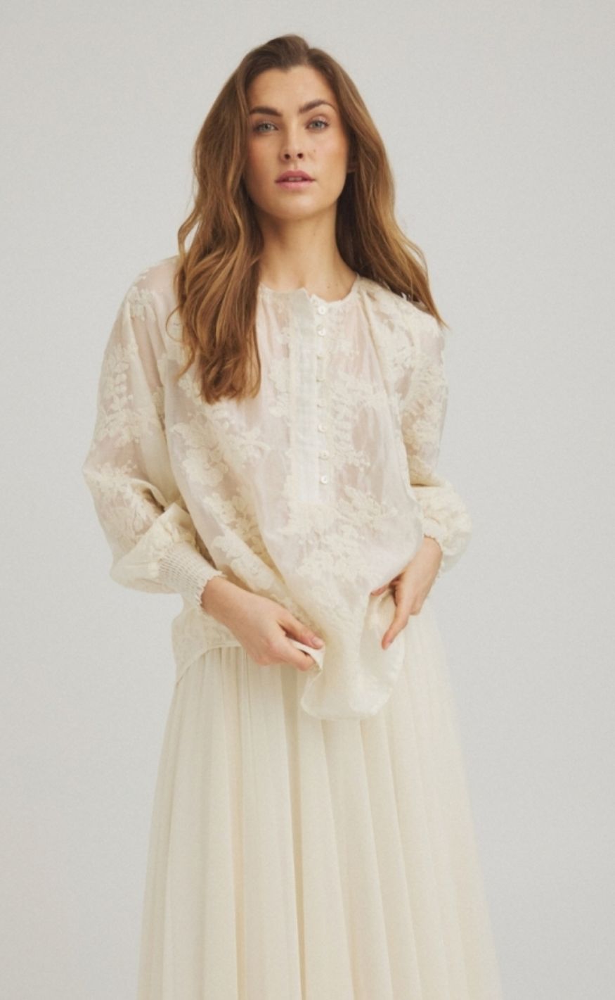 Luxzuz Bluse - Eivoana - Ecru