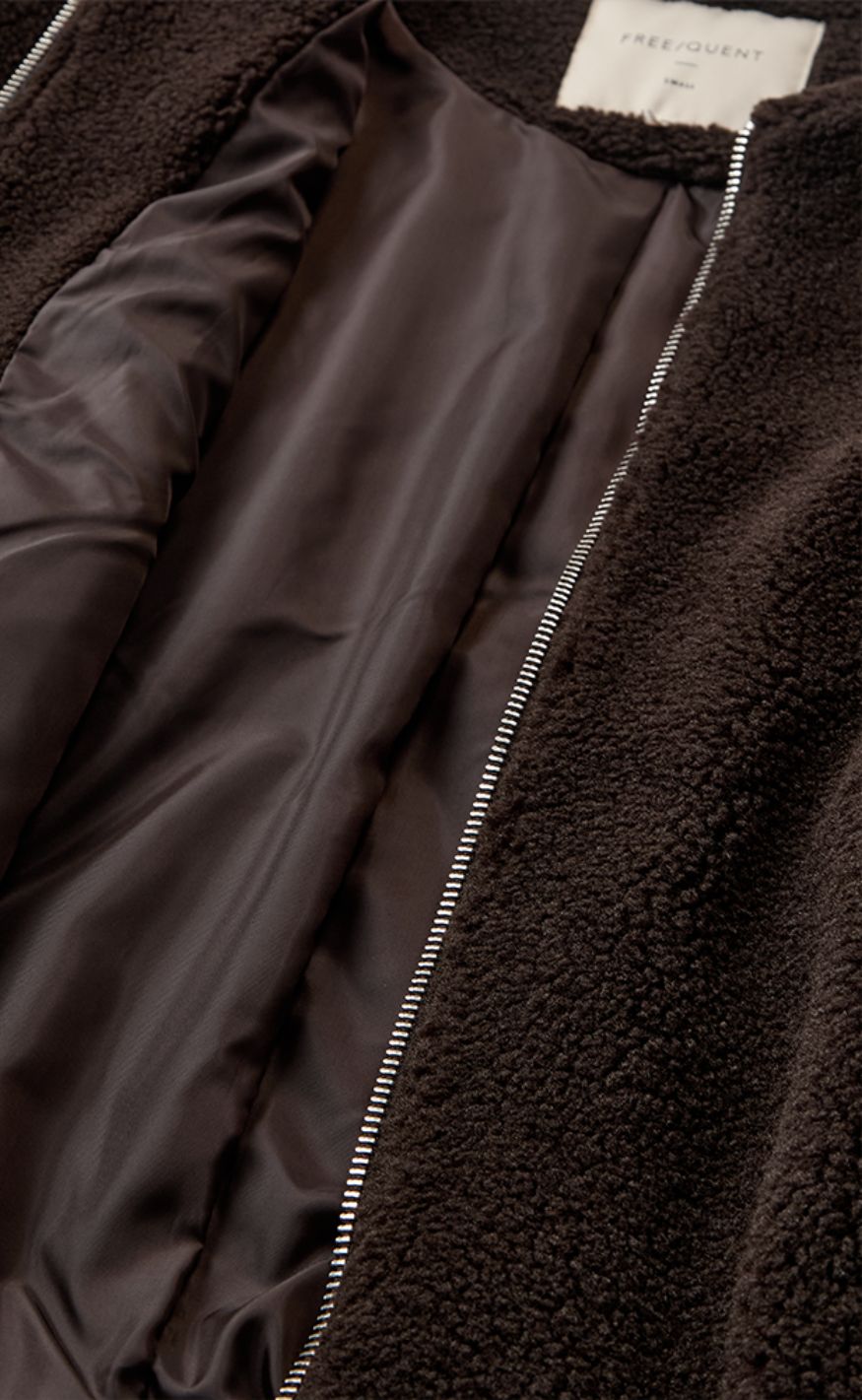 Freequent Jakke - Teddy - Mole