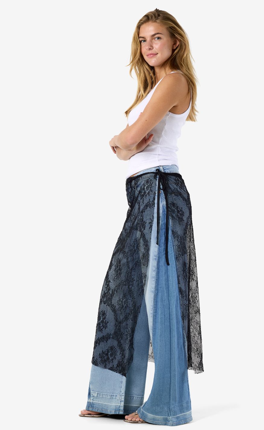 Noisy May Skjørt - Lucia Wrap - Black