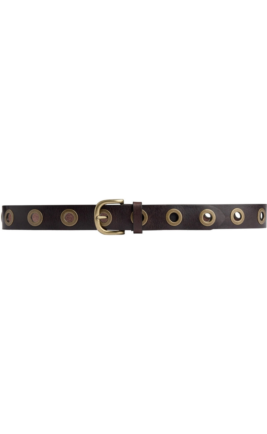 Depeche Belte - Jeans Rivets - Dark Brown
