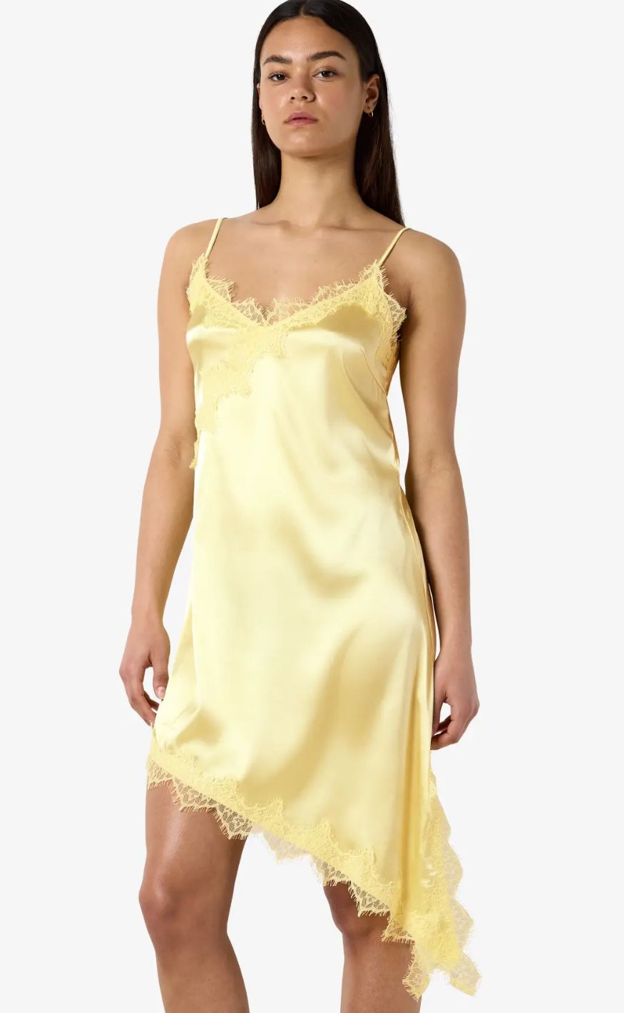Noisy May Kjole - Sofie Satin Lace - French Vanilla