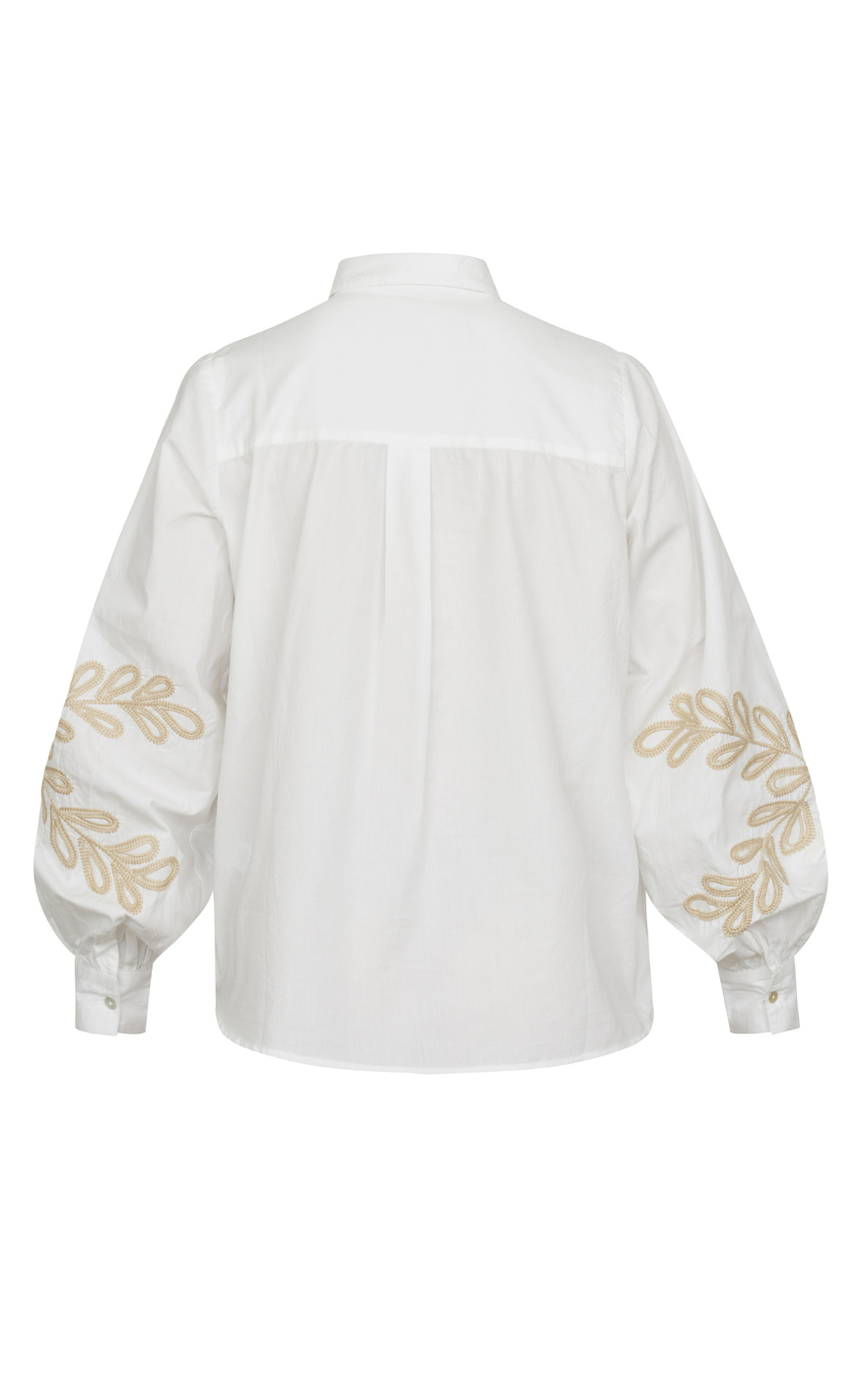 Love & Divine Bluse - Love1142 - White/Sand