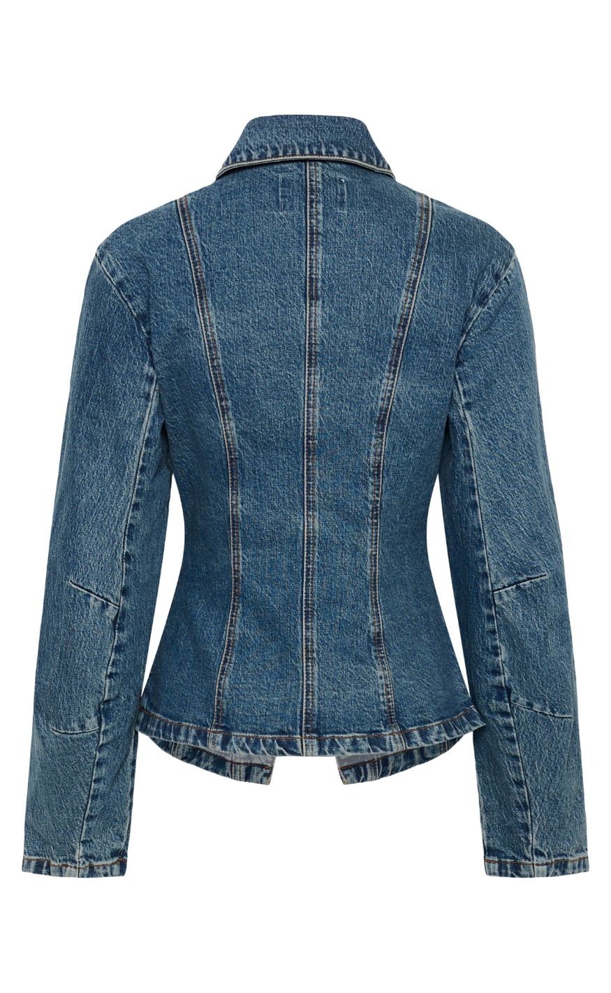 Gestuz Jakke - Melu - Classic Mid Blue Wash