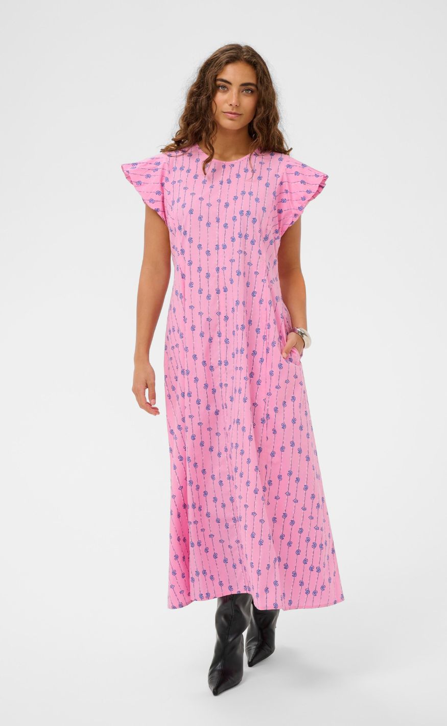 Culture Kjole - Marco Olena - Begonia Pink/Nautical Blue