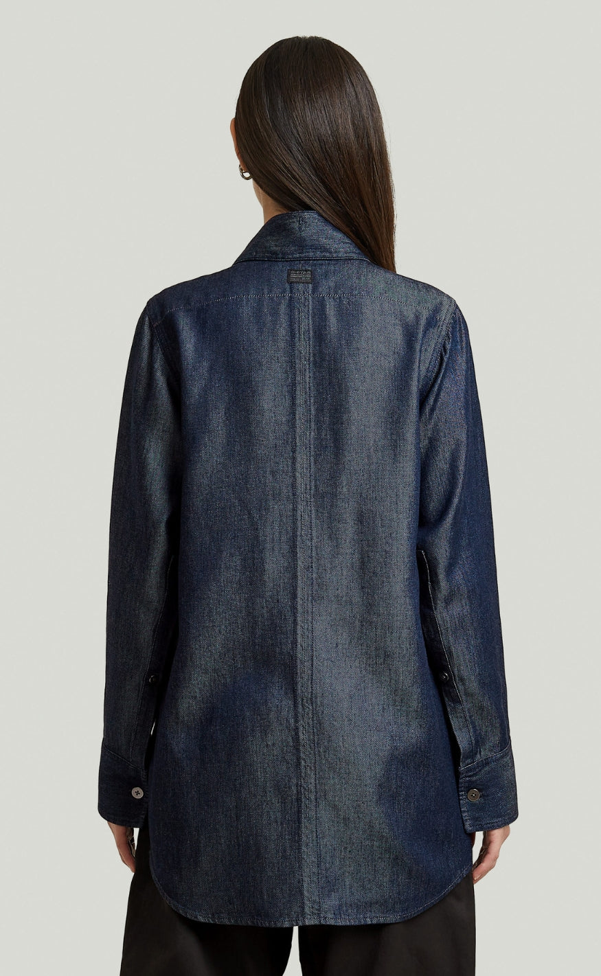 G-STAR Skjorte - Step Hem Pocket Wmn - Rinsed